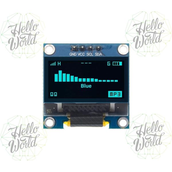 Pantalla Lcd Oled Azul 128x64 0.96" I2c IIC 4 Pines