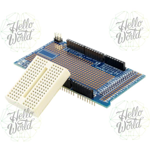 Protoshield Para Arduino Mega V3.0 + Protoboard de 170 Puntos