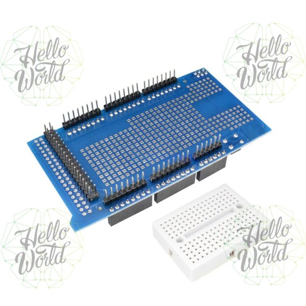 Protoshield Para Arduino Mega V3.0 + Protoboard de 170 Puntos - Imagen 3
