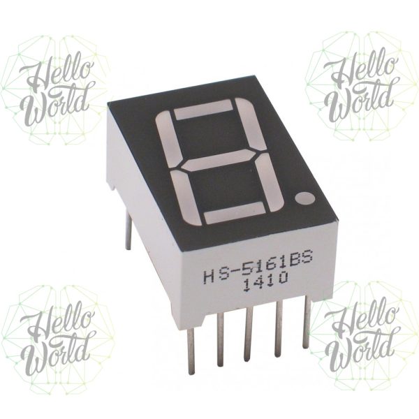 5161bs display de 7 segmentos rojo ánodo común