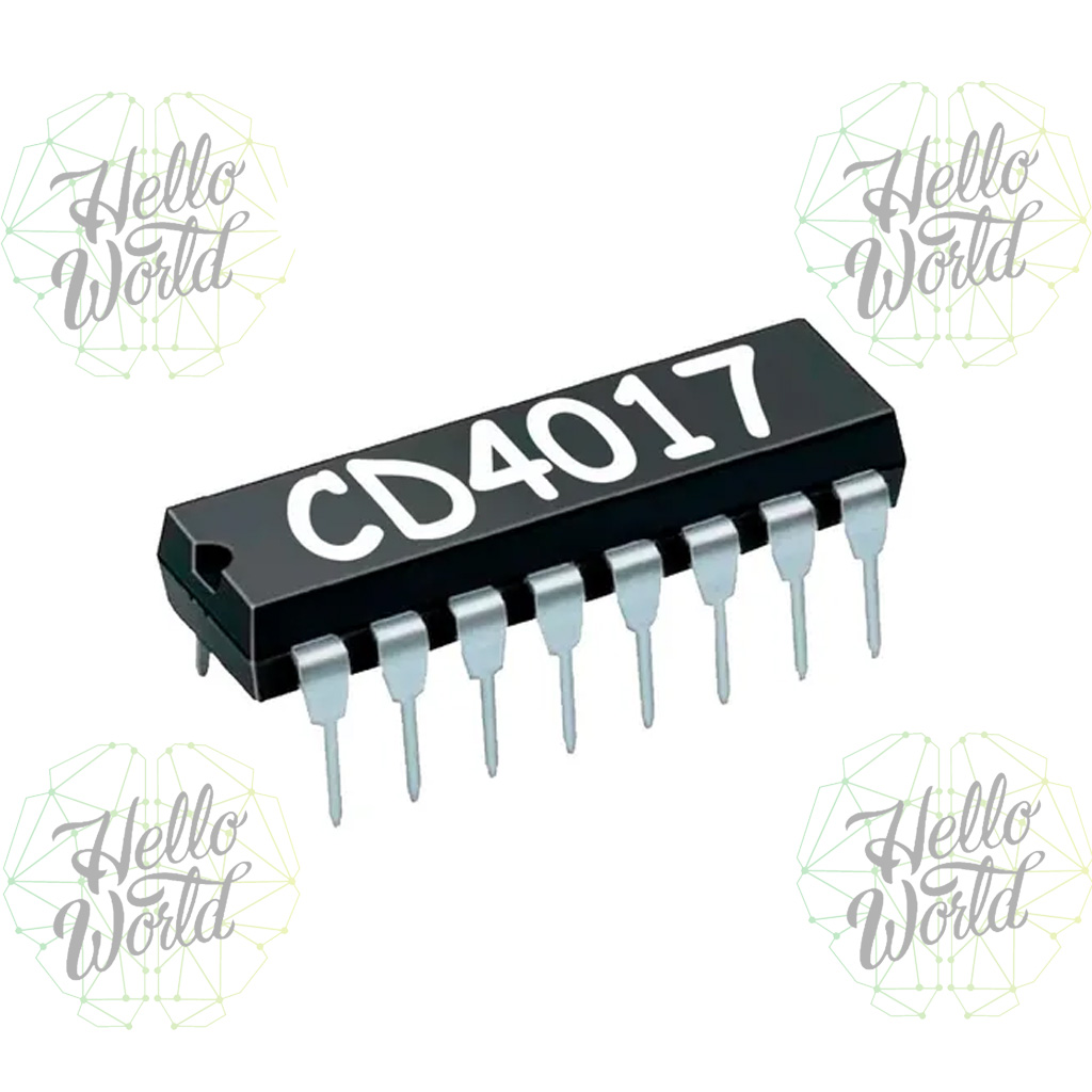 Contador de décadas decimal contador divisor CD4017 - Imagen 2
