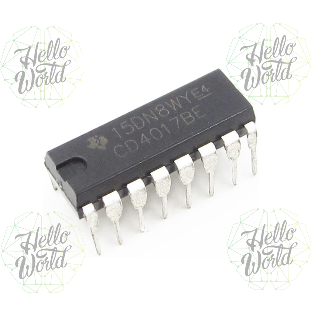 Contador de décadas decimal contador divisor CD4017 - Imagen 3