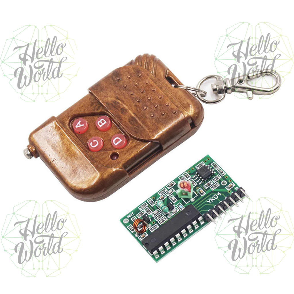 Kit control remoto y receptor RF 315 MHz de 4 canales con carcasa - Imagen 3
