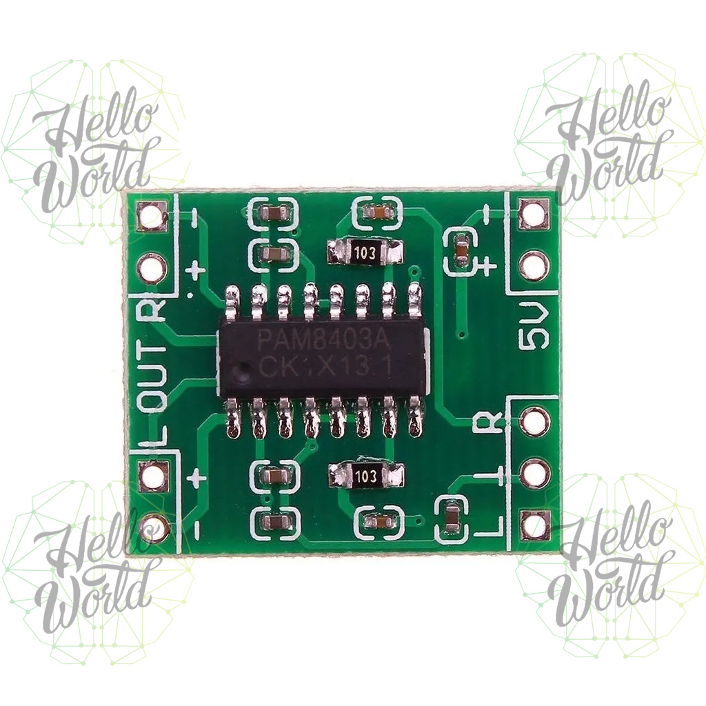 Módulo amplificador de audio PAM 8403