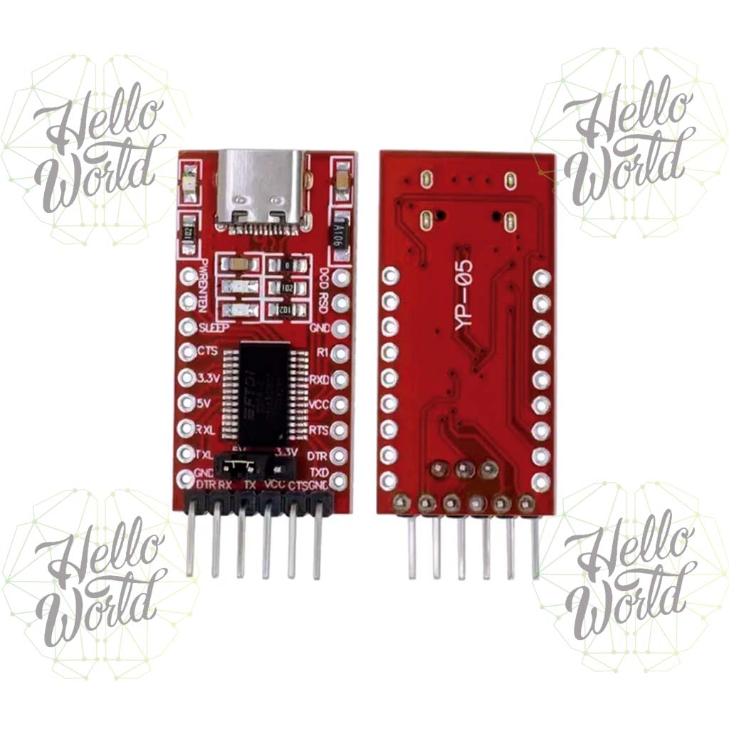 Modulo Adaptador Serie Usb A Serial Ttl Ftdi Ft232rl 3.3v 5v - Imagen 2