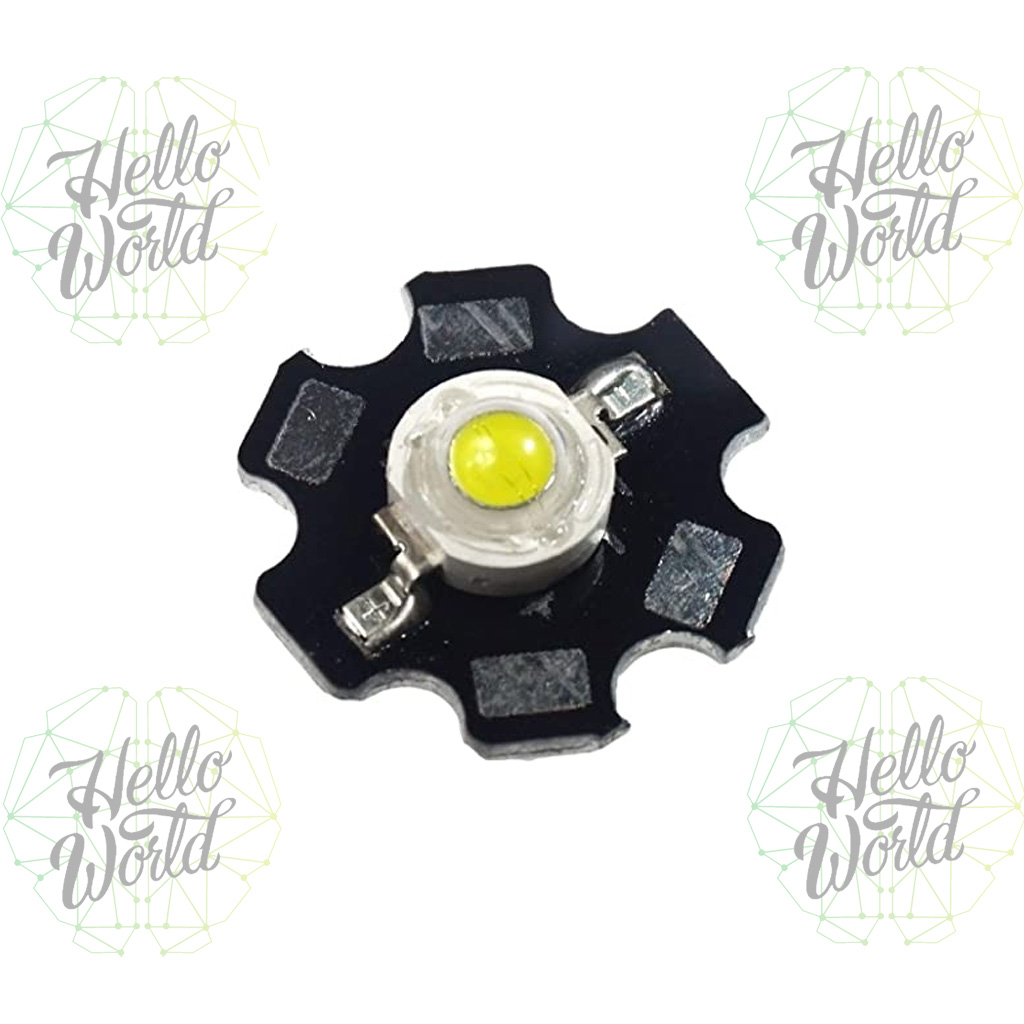 Led de potencia con PCB de estrella 20mm 1W
