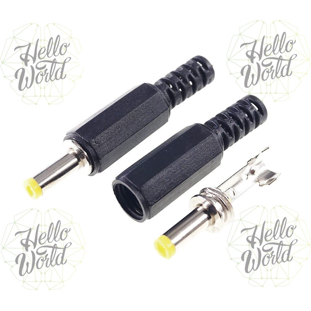 Conector macho 4.0 x 1.7 mm pluma 3D