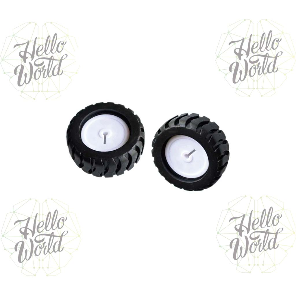 Llanta de goma compatible con motorreductor Pololu