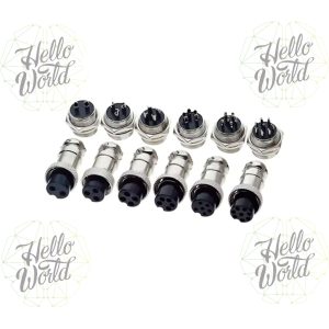 Conector GX16 set hembra y macho