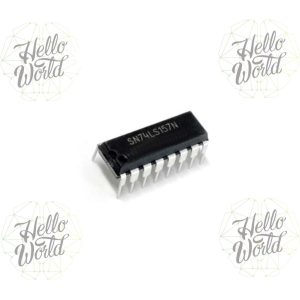 Integrado 74LS157 multiplexor y selector de datos