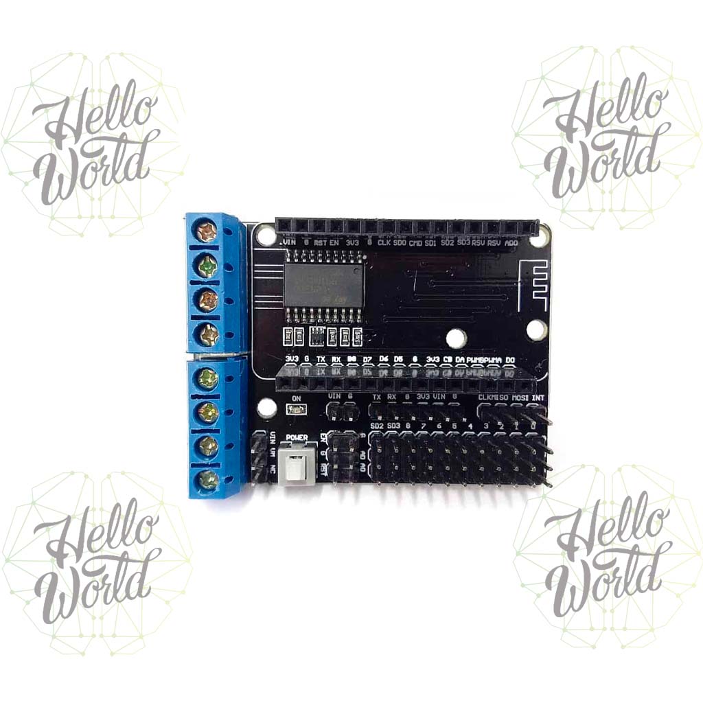 Shield controlador de motores L293D para NodeMCU