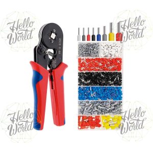 Pinza crimpadora con terminal ferrul 1250pz