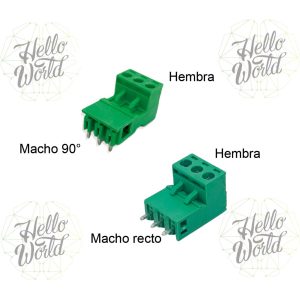 Clema bornera desmontable 3 pines pitch 5.08mm