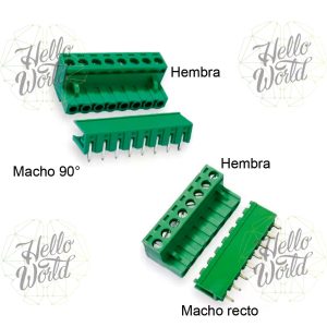 Clema bornera desmontable 8 pines pitch 5.08mm