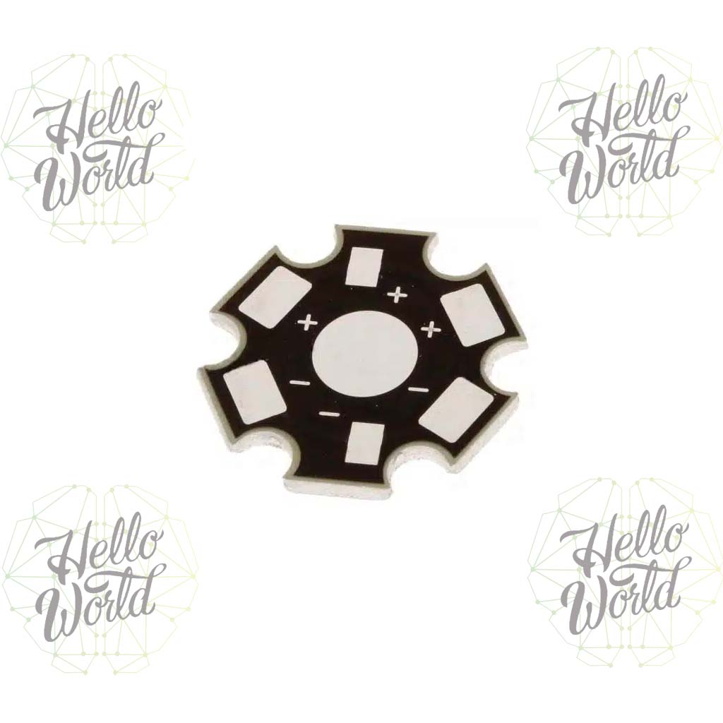 Disipador estrella de aluminio para led de potencia