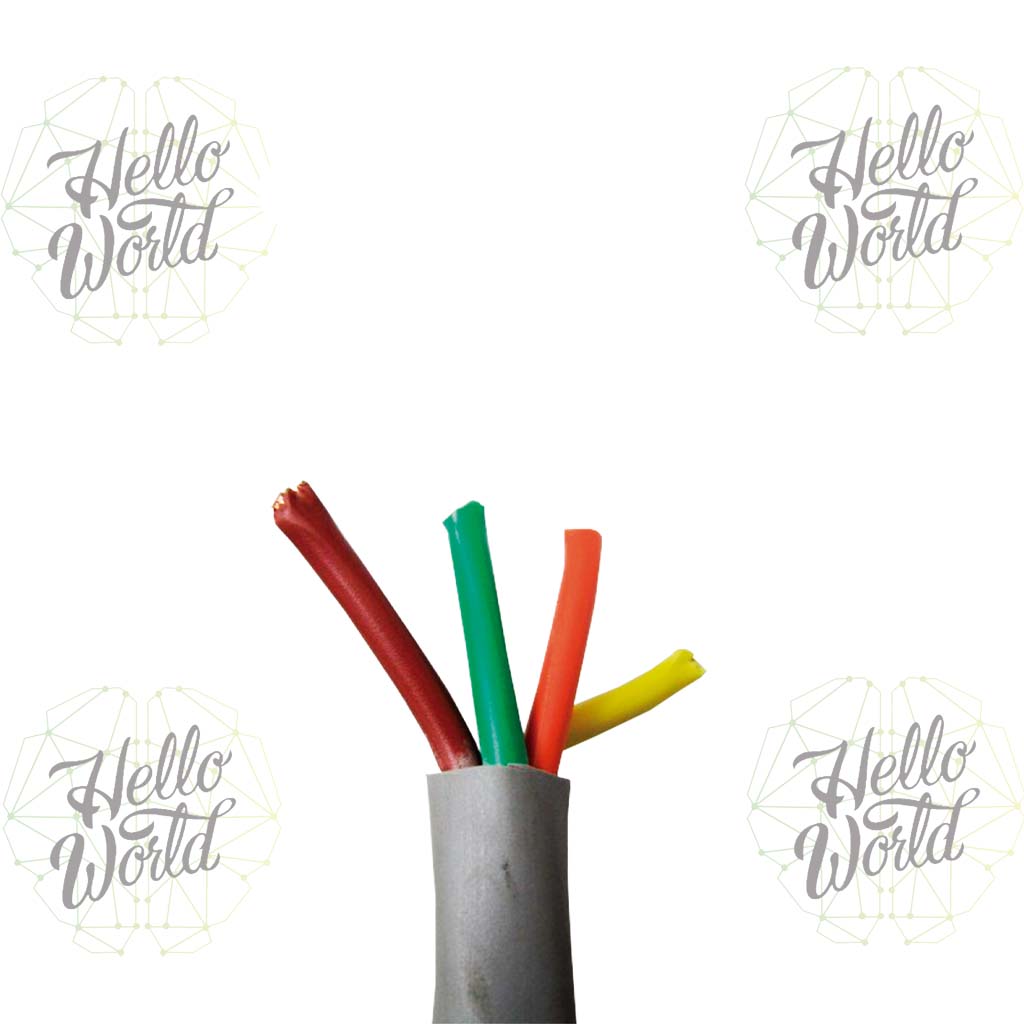 Metro de cable revestido TRVV 4 vías calibre 22 AWG