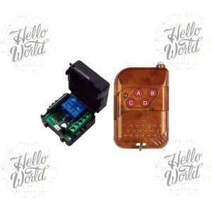 Módulo relevador 1 canal 433 MHz con control y caja receptora 12v no incluye batería